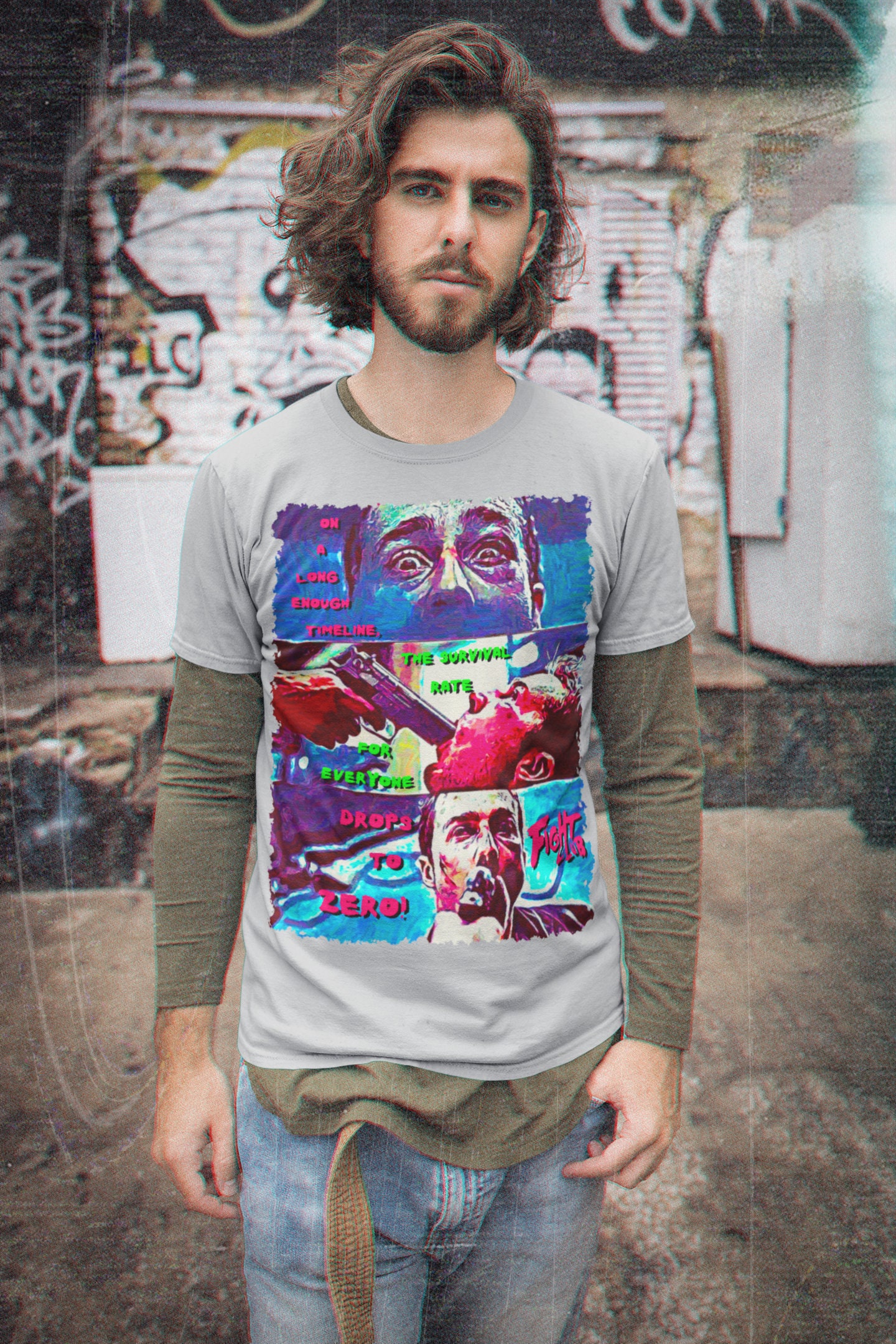 Drops To Zero Fight Club Halloween Unisex T-Shirt Drops To Zero Fight Club Halloween Unisex T-Shirt
