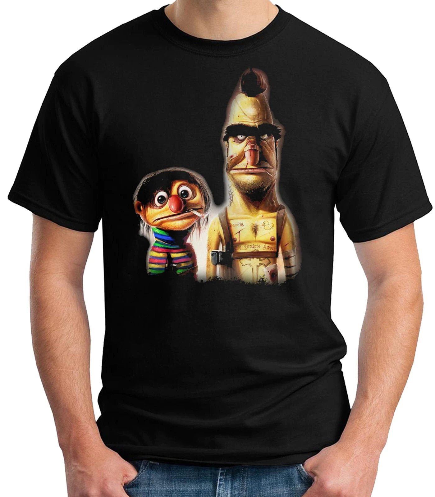 Epi And Blas Killers Sesame Neighborhood Unisex T-Shirt Epi And Blas Killers Sesame Neighborhood Unisex T-Shirt