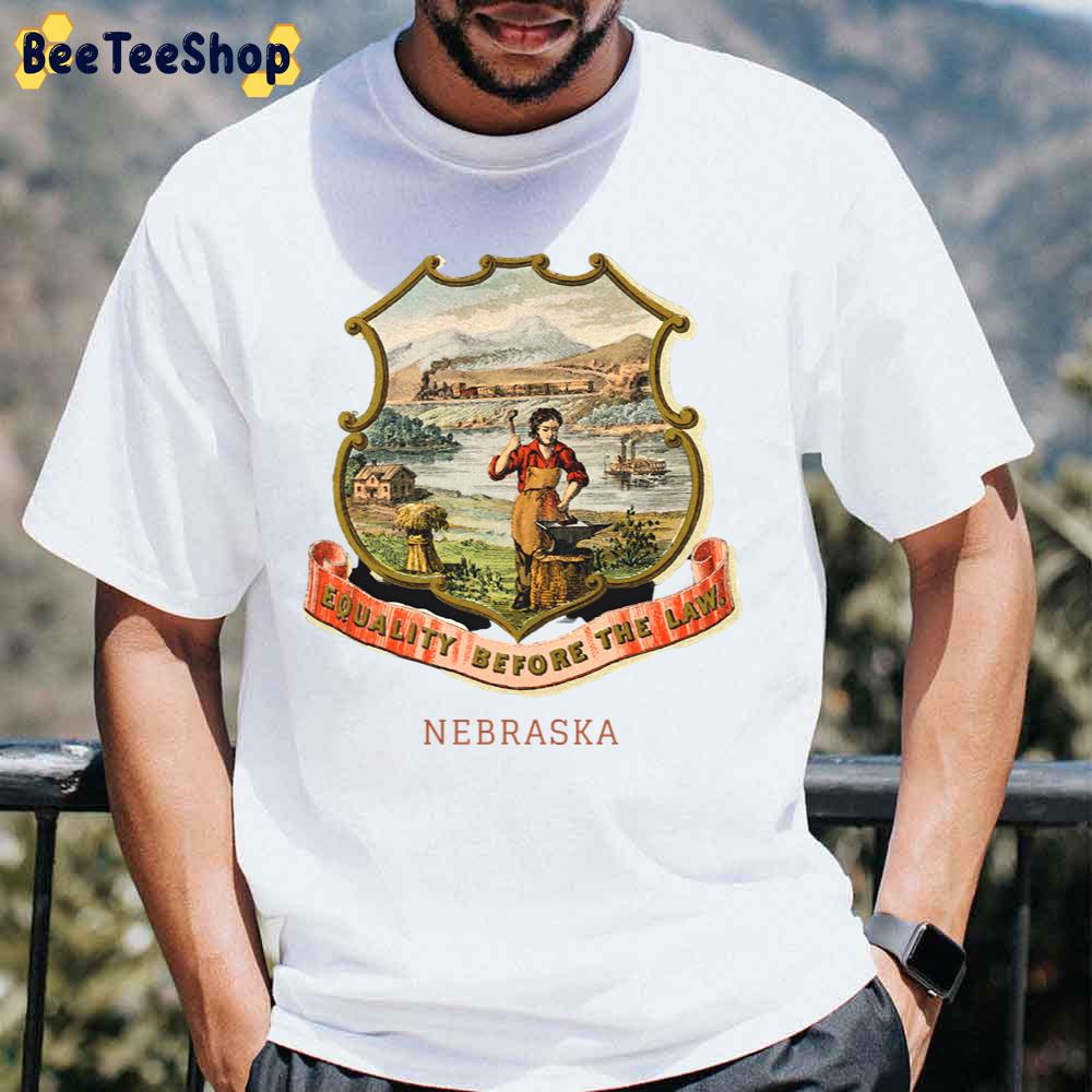 Equality Before The Law Nebraska State Coat Arms Unisex T-Shirt Equality Before The Law Nebraska State Coat Arms Unisex T-Shirt