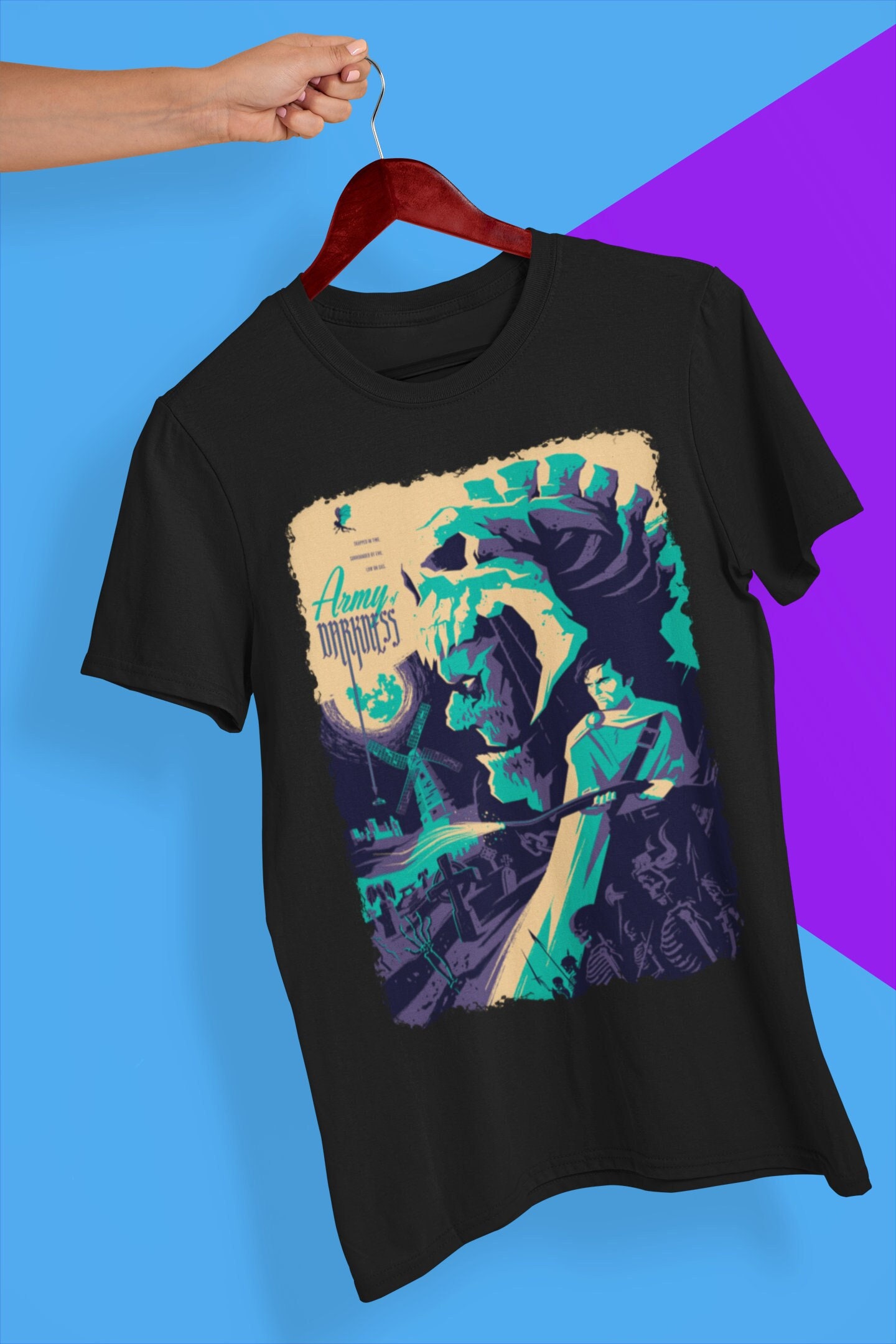 Fan Art Army Of Darkness Halloween Unisex T-Shirt Fan Art Army Of Darkness Halloween Unisex T-Shirt