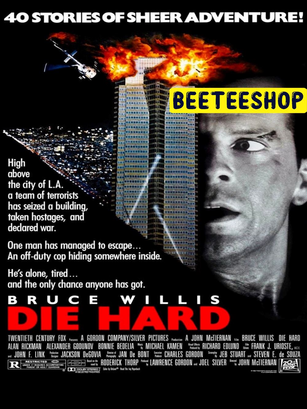 Fan Art Die Hard Movie Halloween Unisex T-Shirt Fan Art Die Hard Movie Halloween Unisex T-Shirt