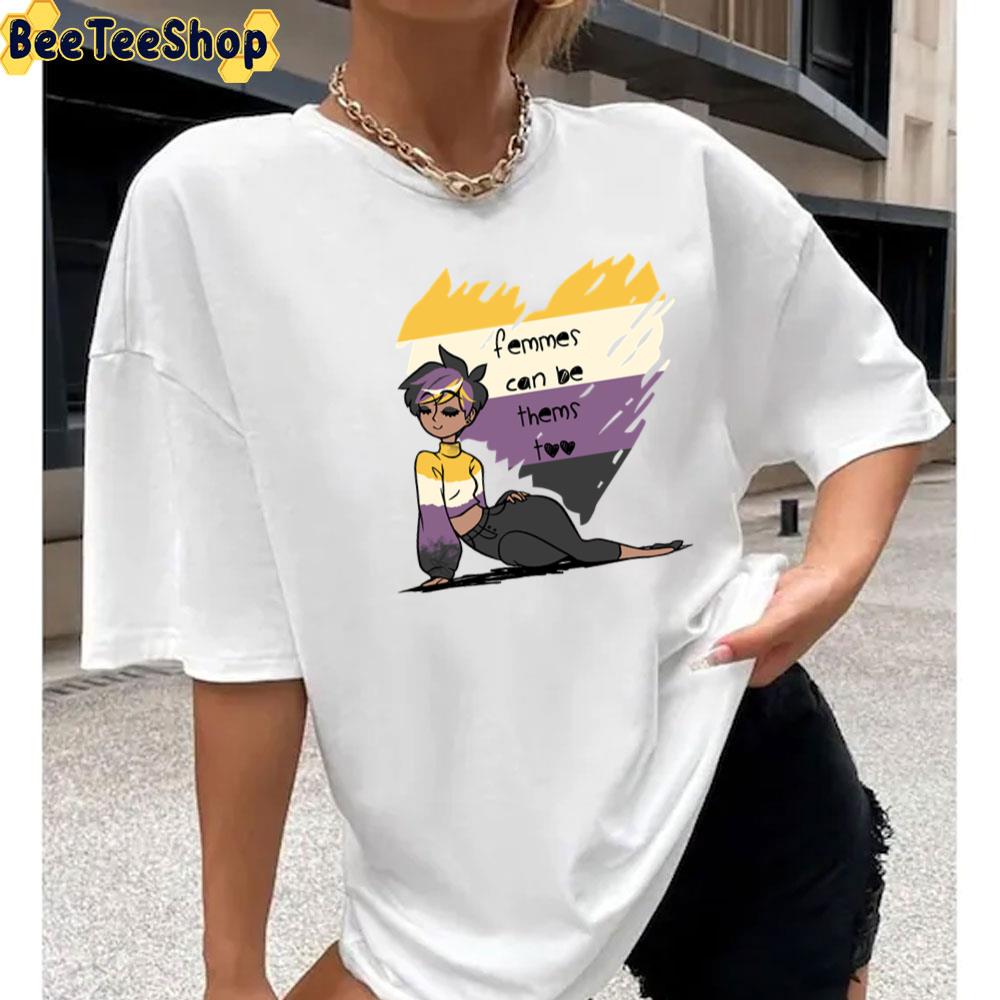 Femmes Can Be Thems Nonbinary Pride Unisex T-Shirt Femmes Can Be Thems Nonbinary Pride Unisex T-Shirt