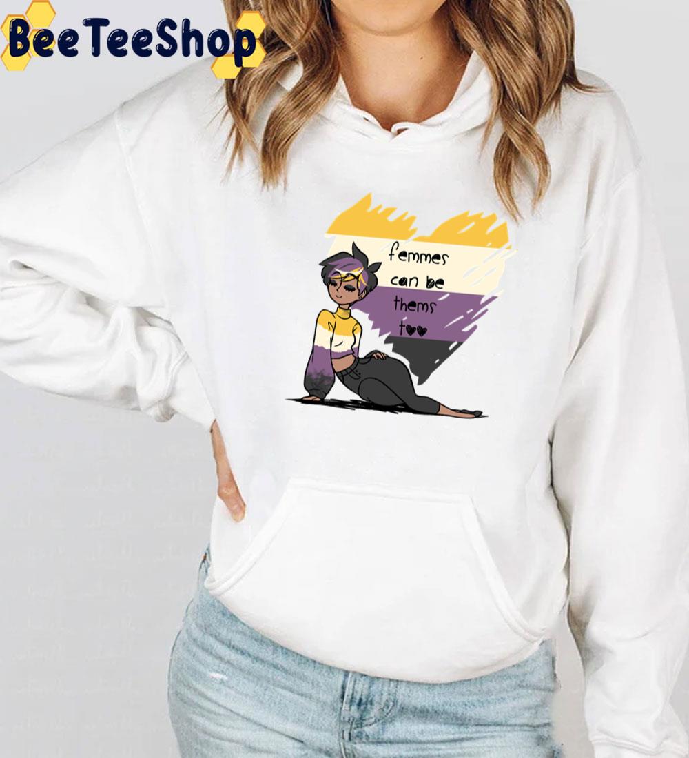 Femmes Can Be Thems Nonbinary Pride Unisex T-Shirt Femmes Can Be Thems Nonbinary Pride Unisex T-Shirt