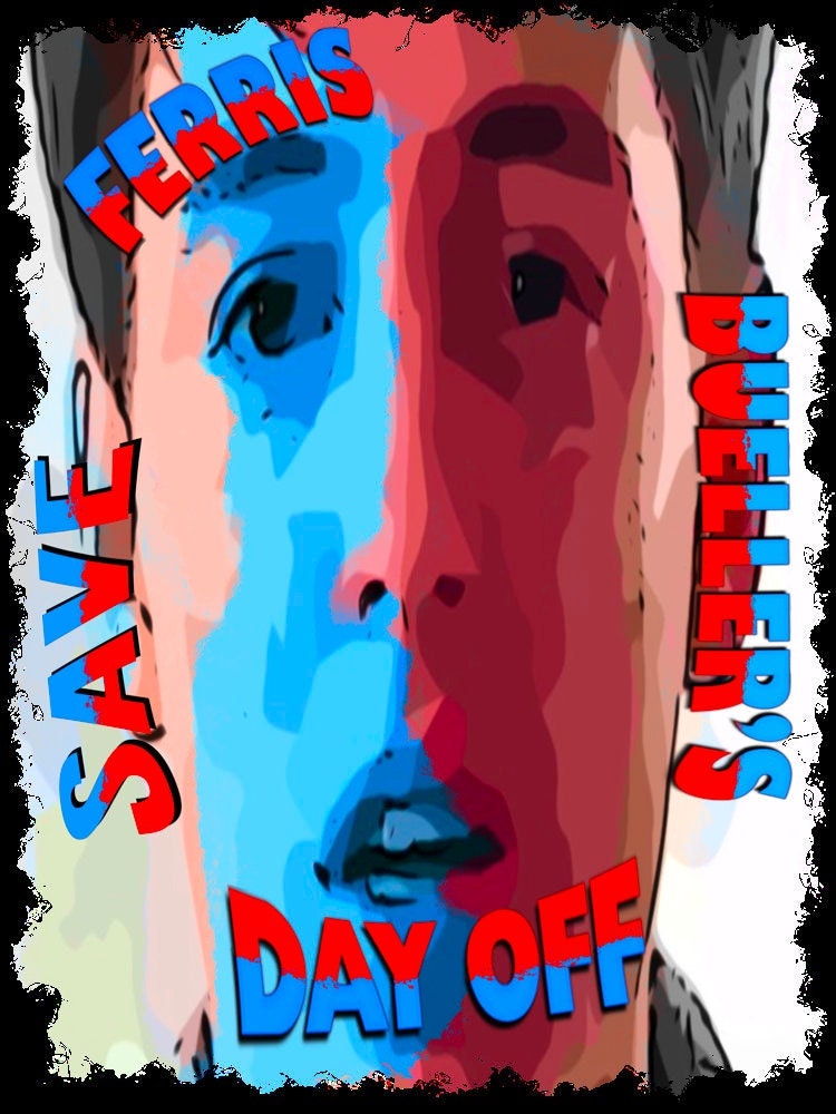 Ferris Bueller's Day Off Movie 80s Movie Fan Art Halloween Unisex T-Shirt Ferris Bueller's Day Off Movie 80s Movie Fan Art Halloween Unisex T-Shirt