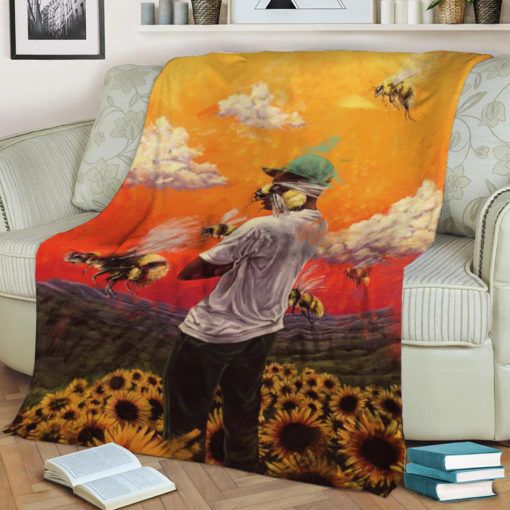 Flower Boy Fleece Blanket Throw Blanket Gift Flower Boy Fleece Blanket Throw Blanket Gift