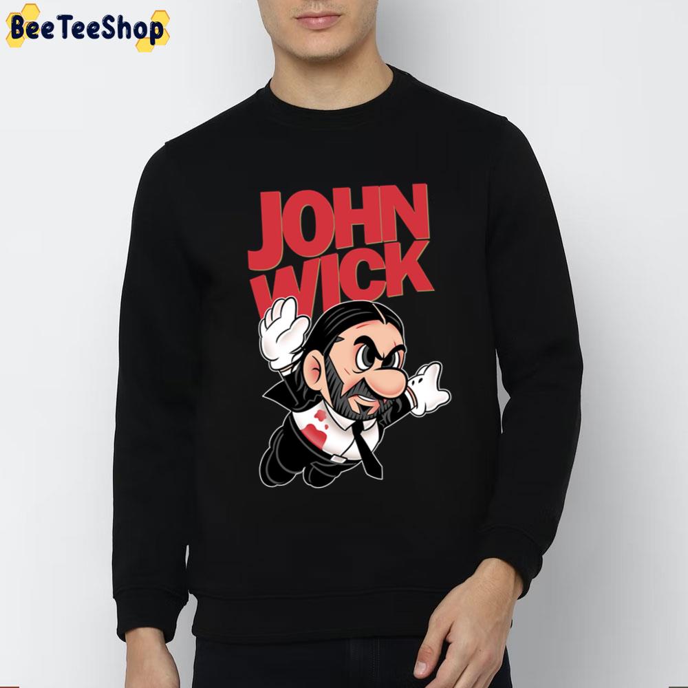 Flying John Wick Chapter 4 Unisex T-Shirt Flying John Wick Chapter 4 Unisex T-Shirt