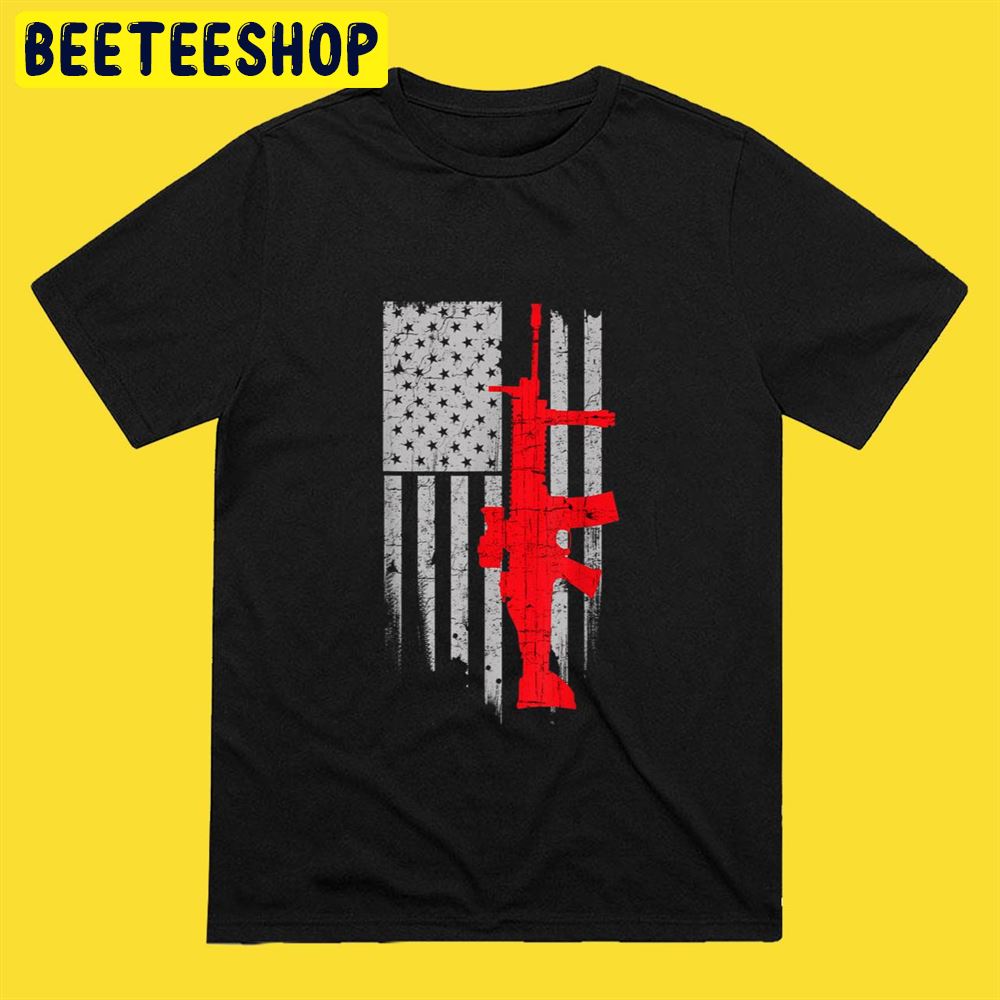 FN SCAR Stars Stripes Flag Unisex T-Shirt FN SCAR Stars Stripes Flag Unisex T-Shirt