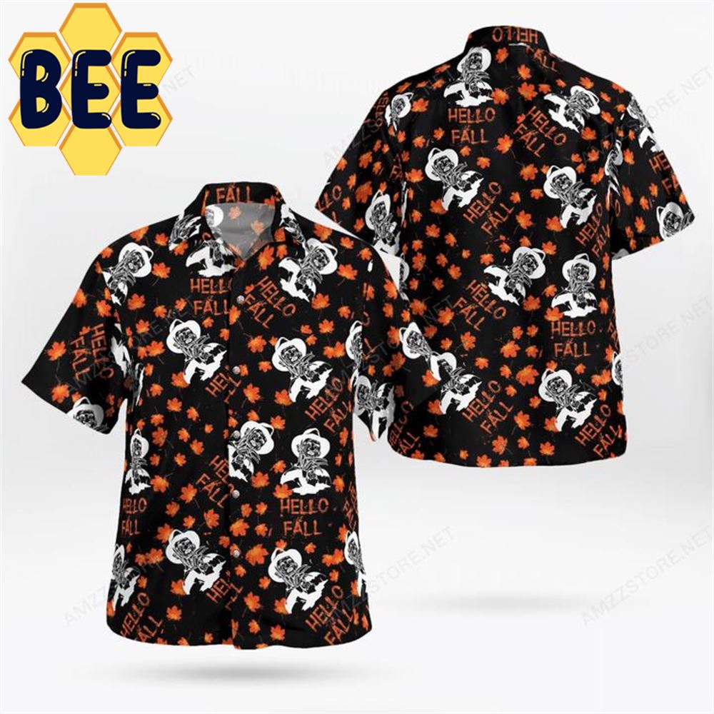 Freddy Krueger Hello Fall Horror Movie Halloween Hawaiian Shirt Freddy Krueger Hello Fall Horror Movie Halloween Hawaiian Shirt