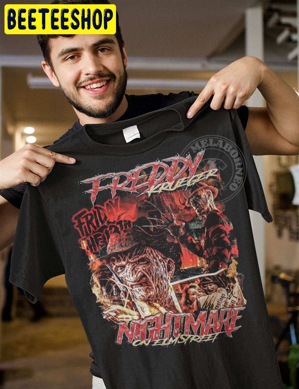 Freddy Krueger Horror Nightmare Retro Vintage Unisex T-Shirt Freddy Krueger Horror Nightmare Retro Vintage Unisex T-Shirt