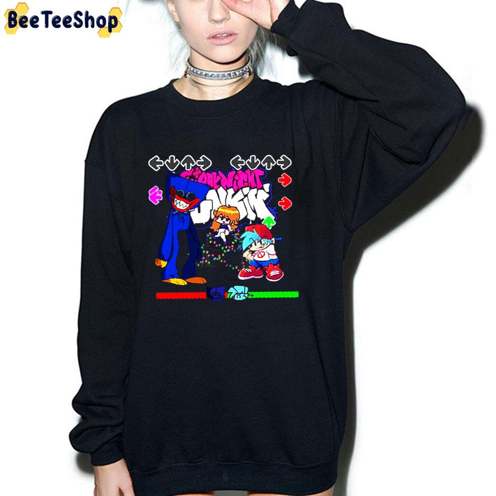 Friday Night Funkin Huggy Wuggy Poppy Playtime Chapter 2 Unisex T-Shirt Friday Night Funkin Huggy Wuggy Poppy Playtime Chapter 2 Unisex T-Shirt