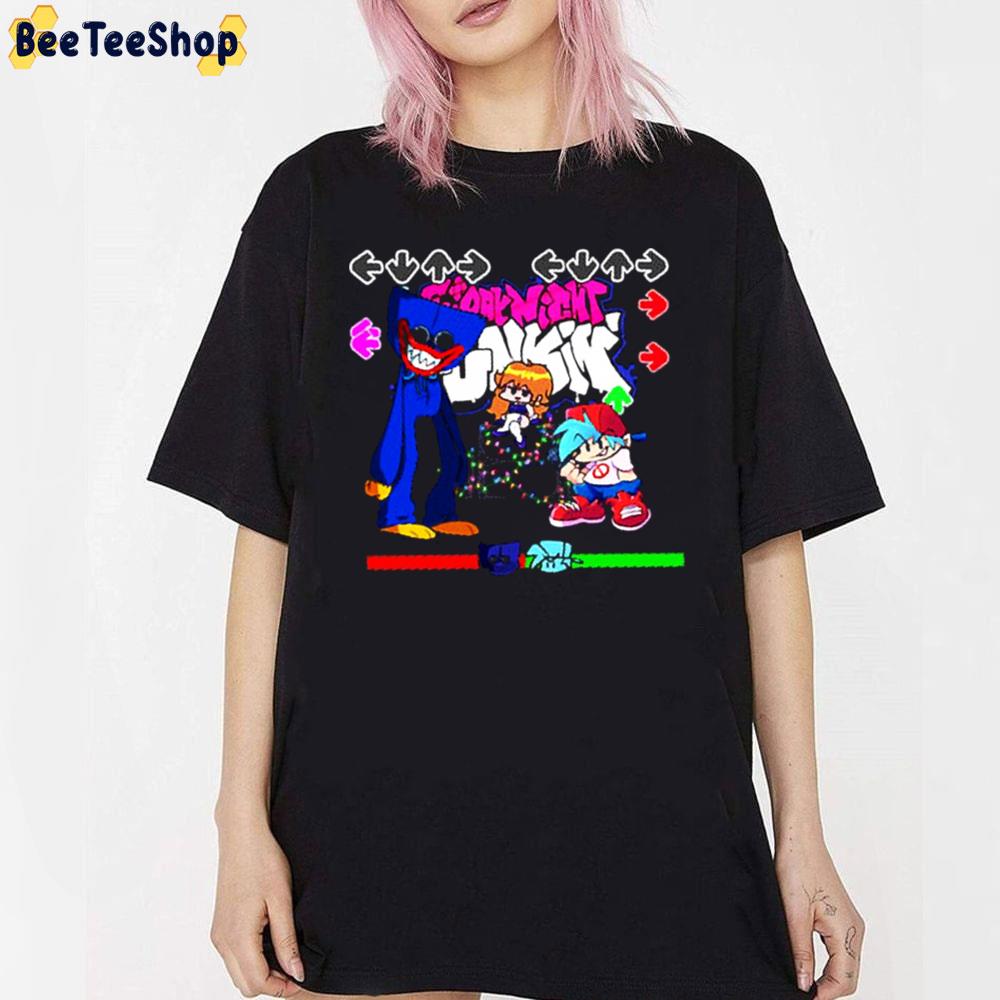 Friday Night Funkin Huggy Wuggy Poppy Playtime Chapter 2 Unisex T-Shirt Friday Night Funkin Huggy Wuggy Poppy Playtime Chapter 2 Unisex T-Shirt