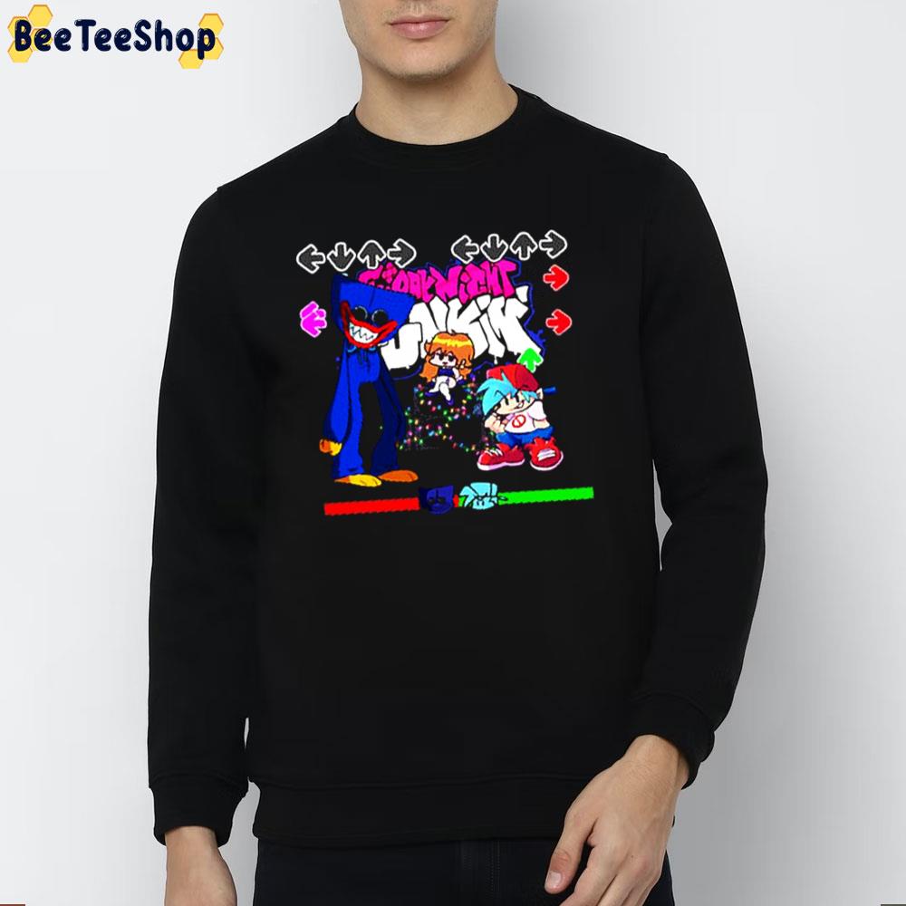 Friday Night Funkin Huggy Wuggy Poppy Playtime Chapter 2 Unisex T-Shirt Friday Night Funkin Huggy Wuggy Poppy Playtime Chapter 2 Unisex T-Shirt