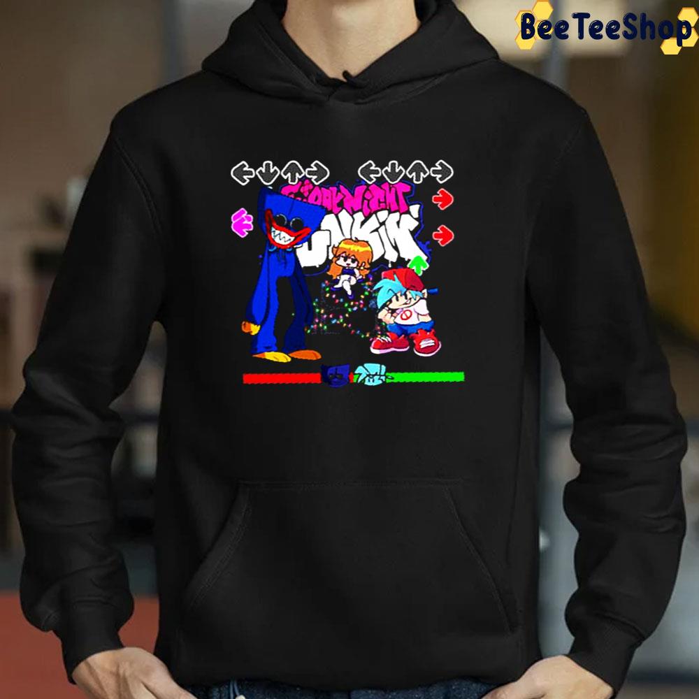 Friday Night Funkin Huggy Wuggy Poppy Playtime Chapter 2 Unisex T-Shirt Friday Night Funkin Huggy Wuggy Poppy Playtime Chapter 2 Unisex T-Shirt