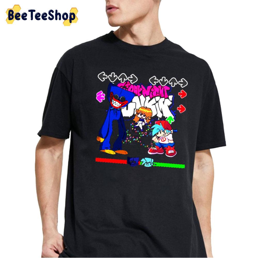 Friday Night Funkin Huggy Wuggy Poppy Playtime Chapter 2 Unisex T-Shirt Friday Night Funkin Huggy Wuggy Poppy Playtime Chapter 2 Unisex T-Shirt