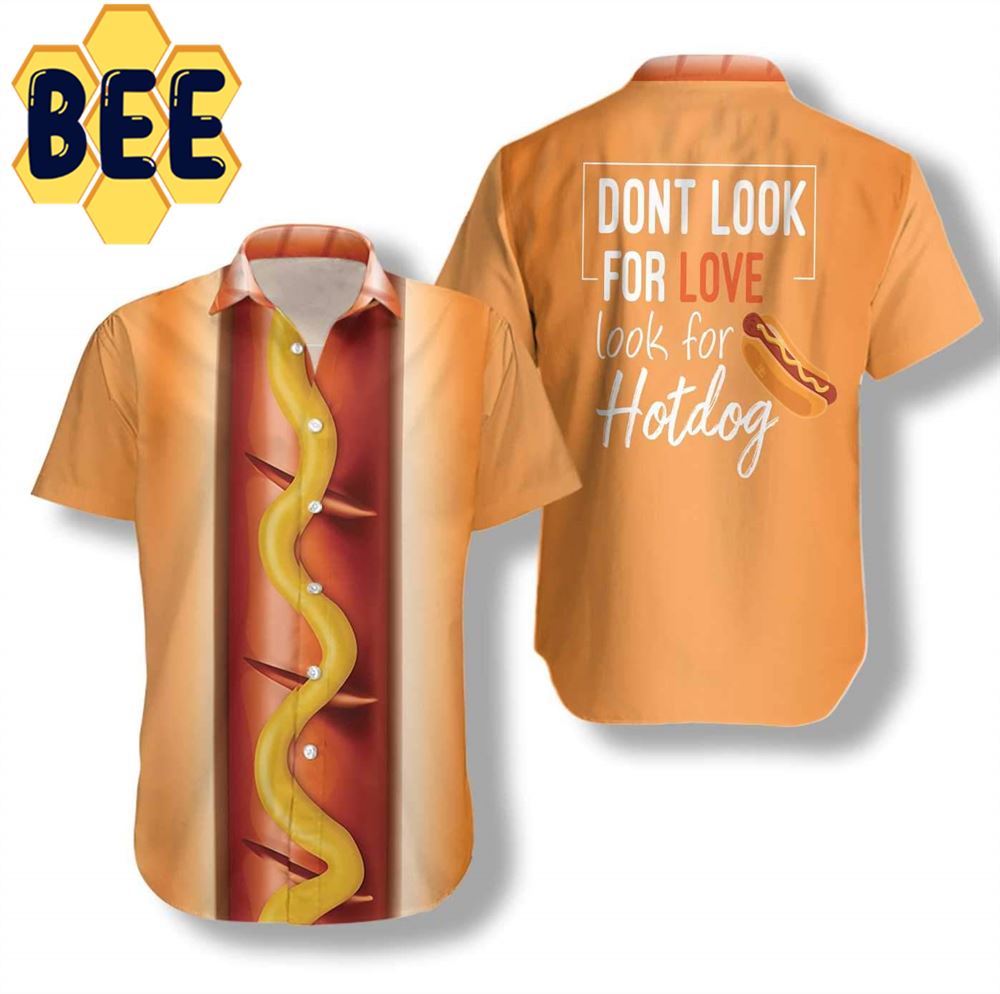 Funny Hot Dog Hawaiian Shirt Funny Hot Dog Hawaiian Shirt