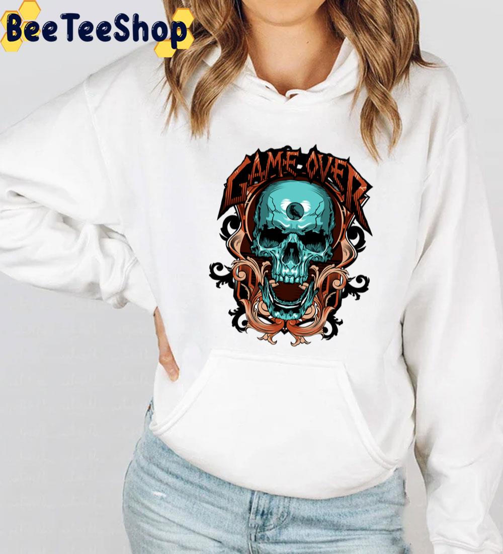Game Over Skull Art Unisex T-Shirt Game Over Skull Art Unisex T-Shirt