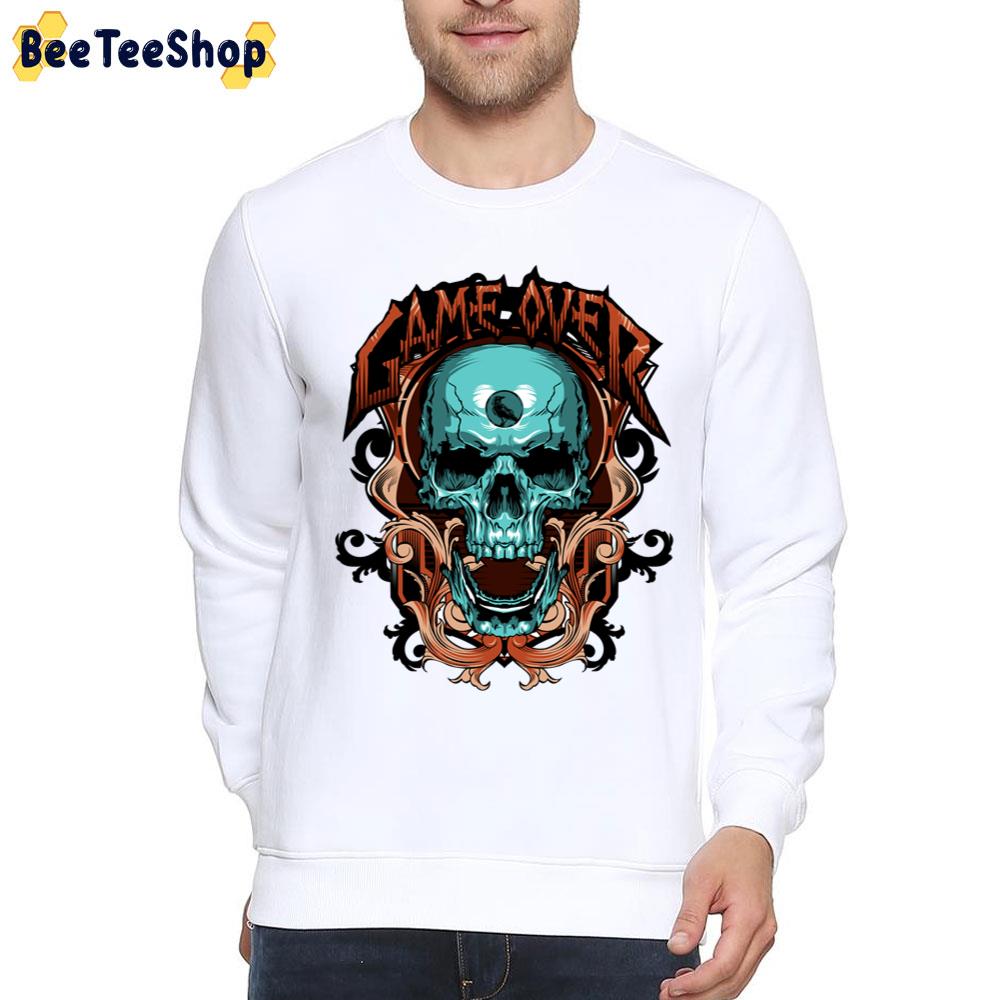 Game Over Skull Art Unisex T-Shirt Game Over Skull Art Unisex T-Shirt