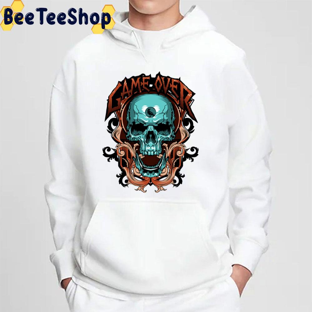 Game Over Skull Art Unisex T-Shirt Game Over Skull Art Unisex T-Shirt