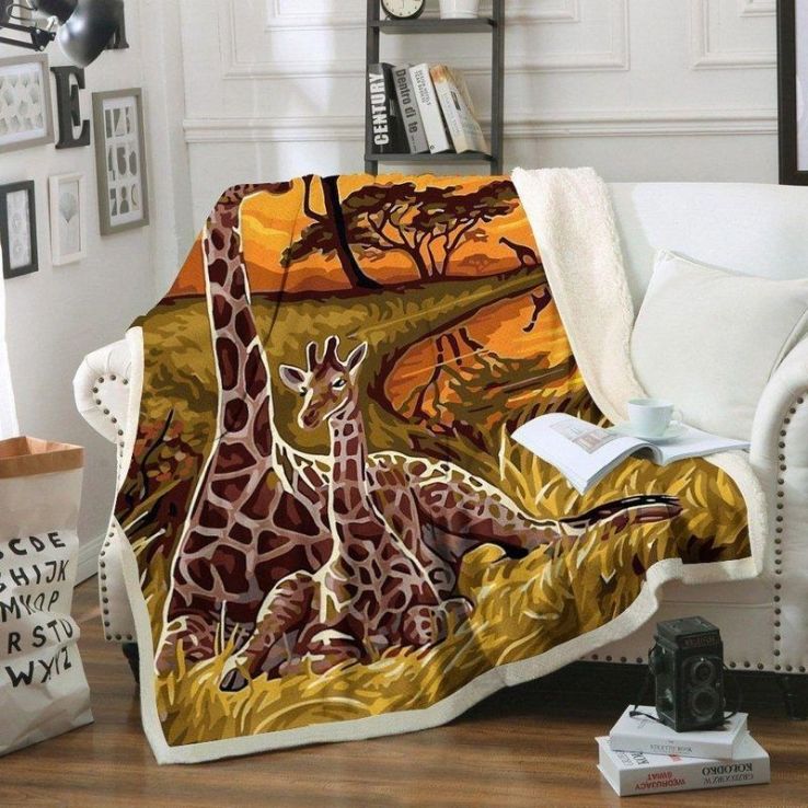 Giraffe 2 Premium Comfy Sofa Throw Blanket Giraffe 2 Premium Comfy Sofa Throw Blanket