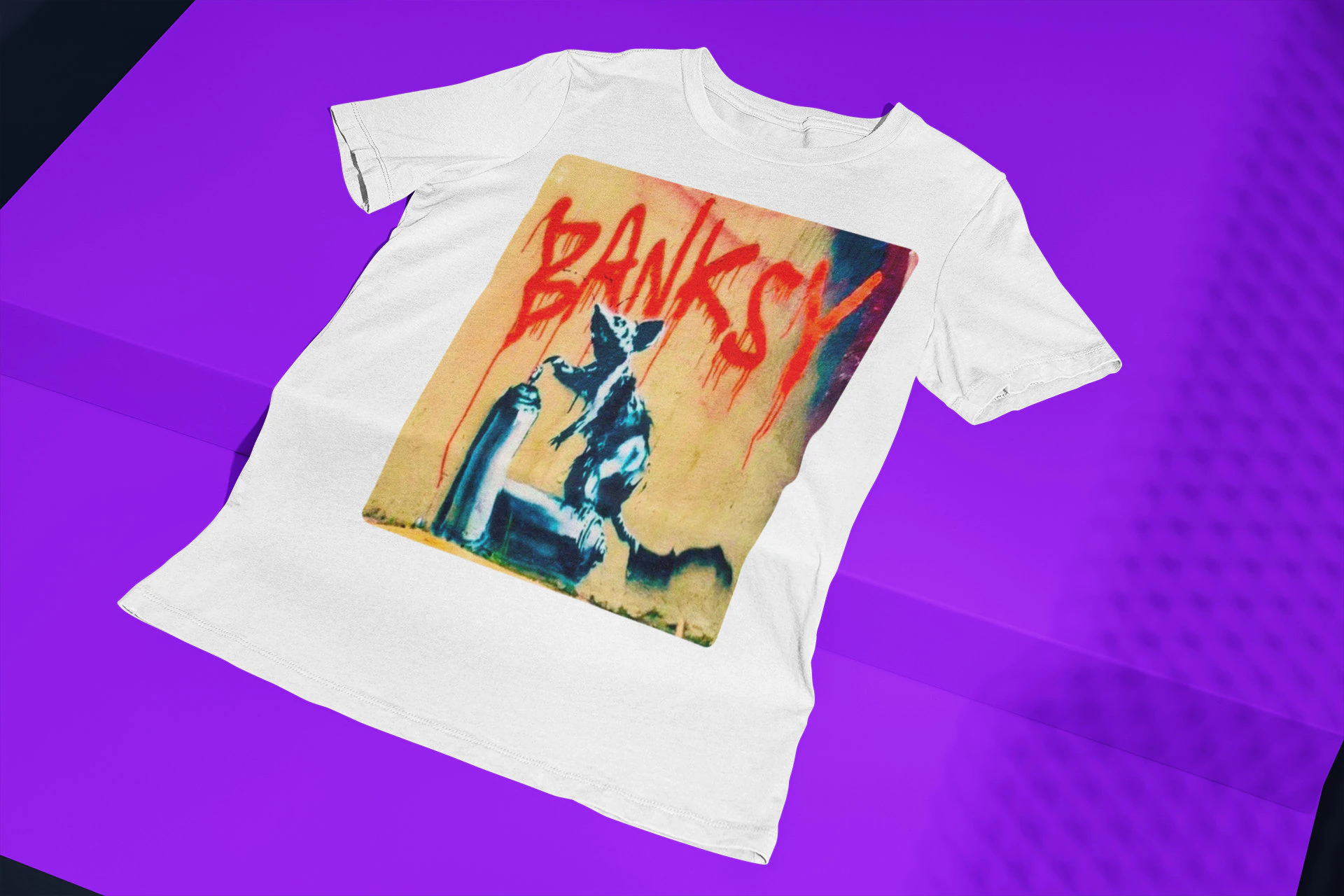 Graphic Art Banksy Street Art Halloween Unisex T-Shirt Graphic Art Banksy Street Art Halloween Unisex T-Shirt