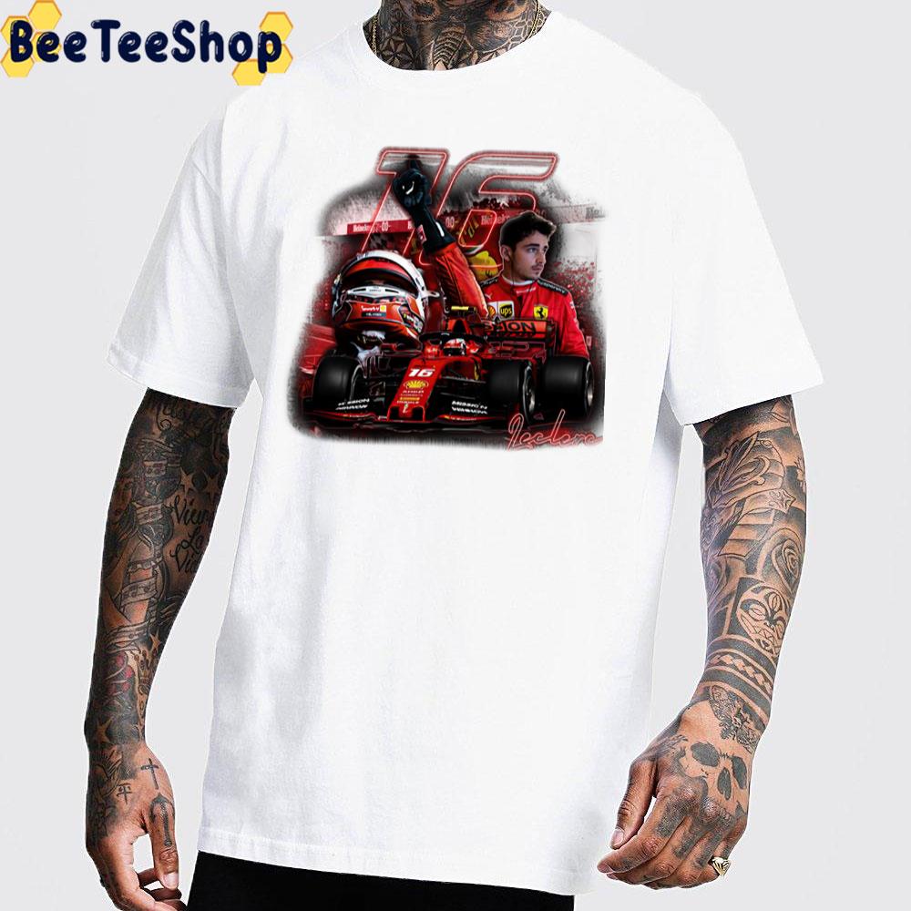 Graphic Art Charles Leclerc Racer Unisex T-Shirt Graphic Art Charles Leclerc Racer Unisex T-Shirt