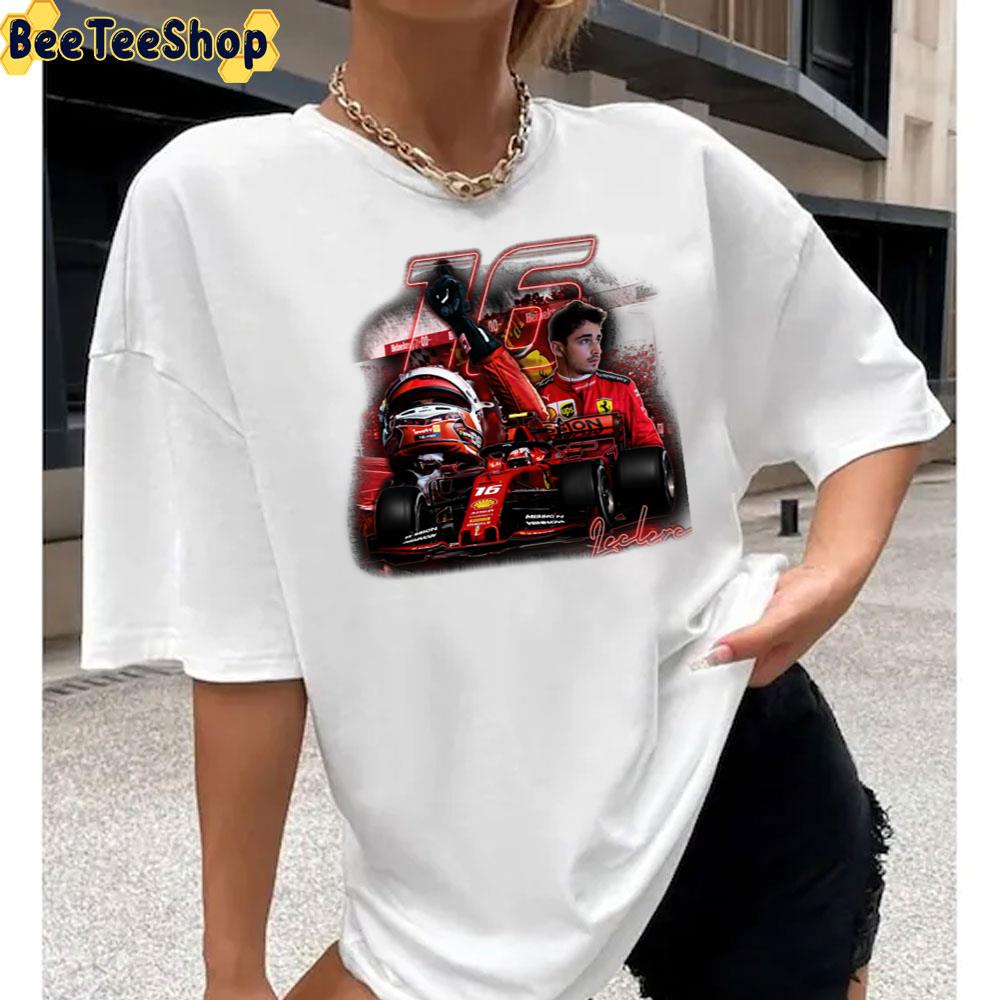 Graphic Art Charles Leclerc Racer Unisex T-Shirt Graphic Art Charles Leclerc Racer Unisex T-Shirt