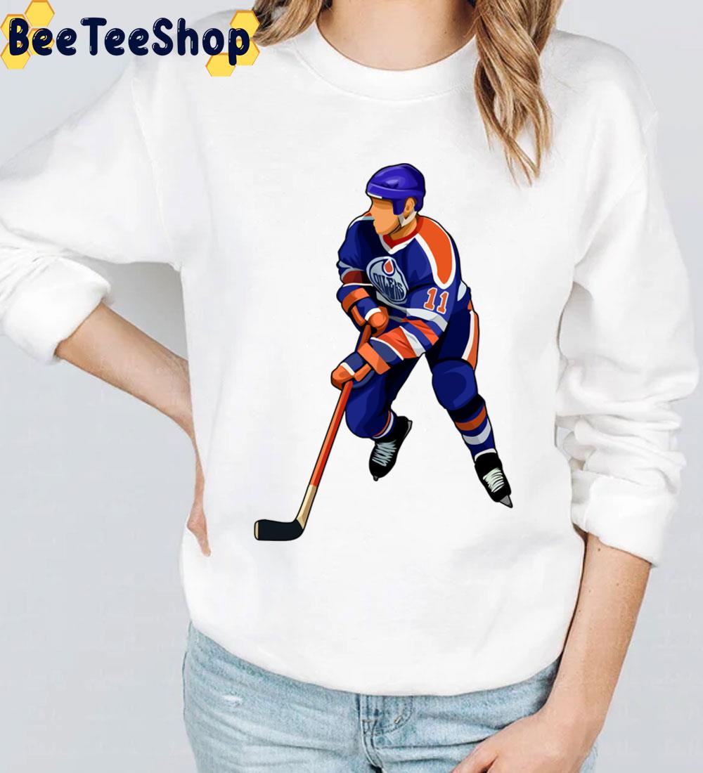 Graphic Art Mark Messier Hockey Unisex T-Shirt Graphic Art Mark Messier Hockey Unisex T-Shirt