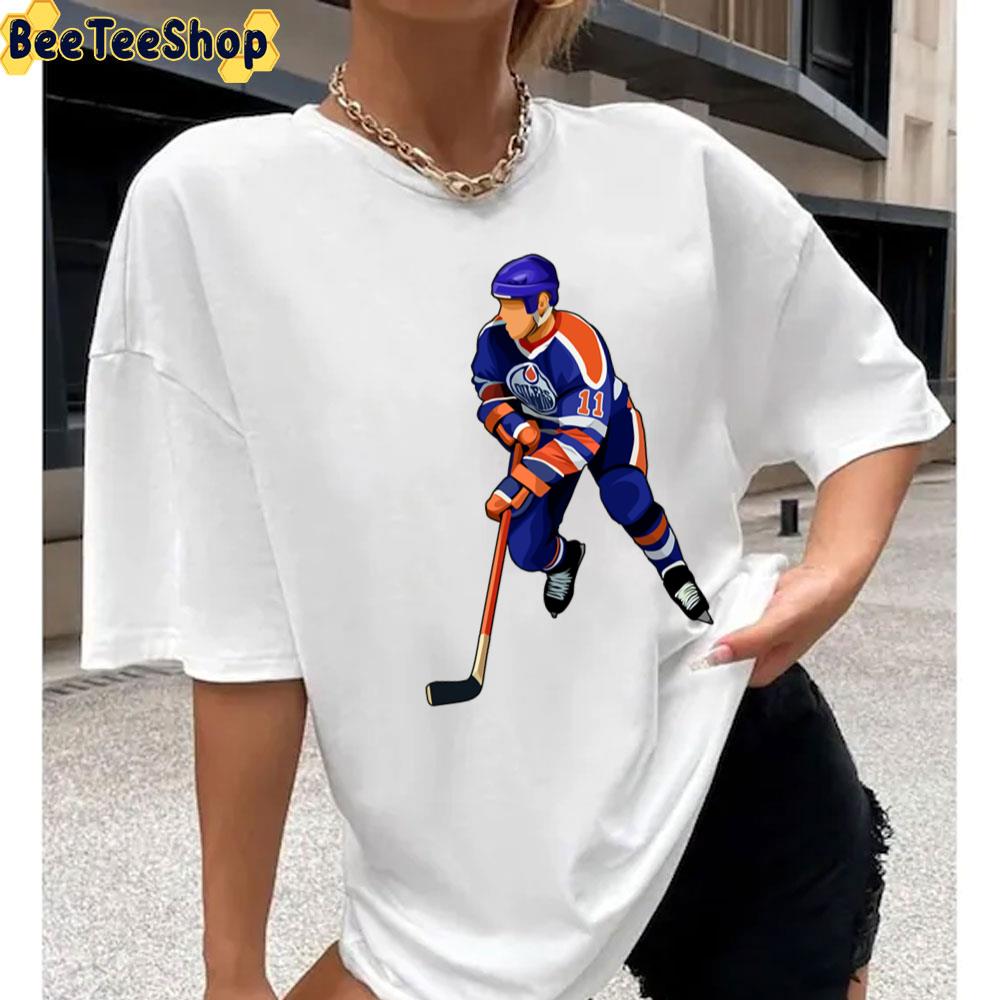 Graphic Art Mark Messier Hockey Unisex T-Shirt Graphic Art Mark Messier Hockey Unisex T-Shirt