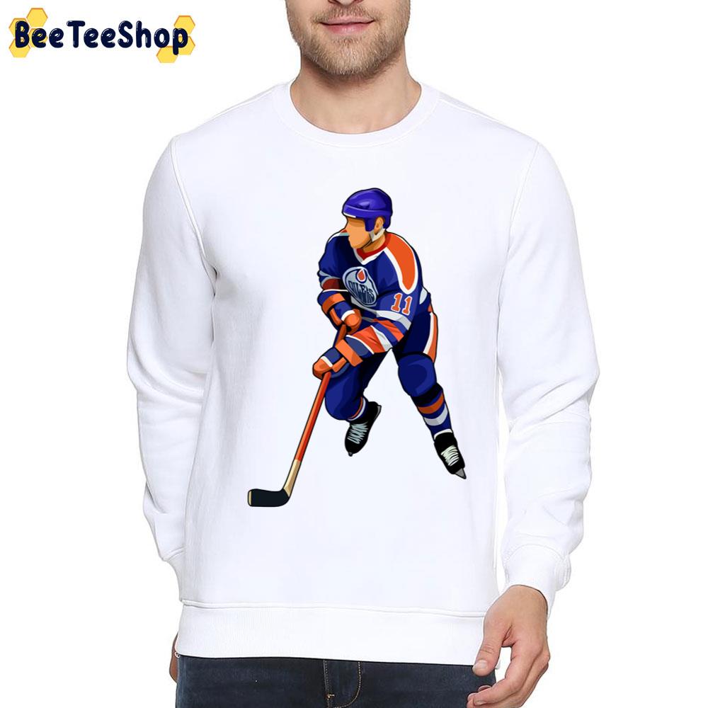 Graphic Art Mark Messier Hockey Unisex T-Shirt Graphic Art Mark Messier Hockey Unisex T-Shirt