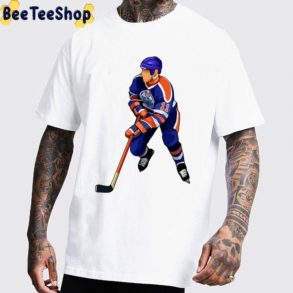 Graphic Art Mark Messier Hockey Unisex T-Shirt Graphic Art Mark Messier Hockey Unisex T-Shirt
