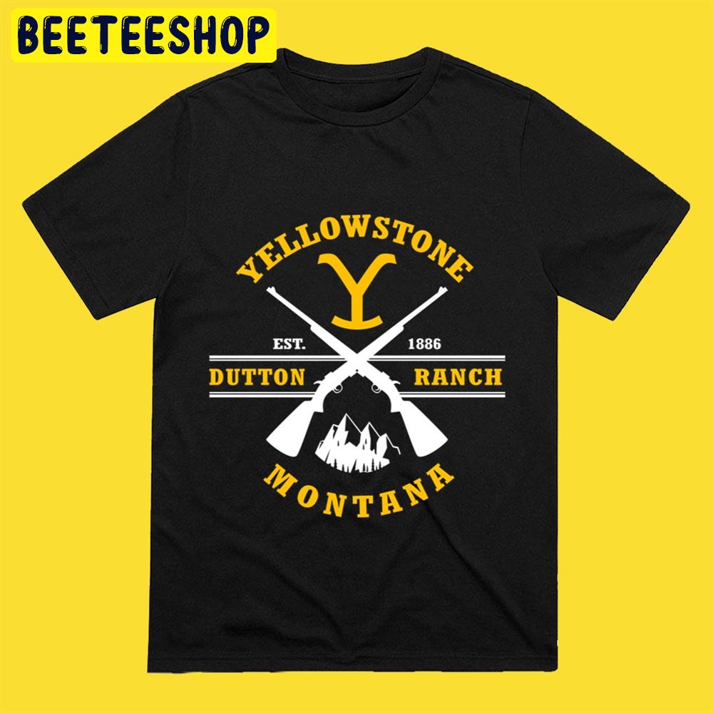 Graphic Art Yellowstone Dutton Ranch Guns Unisex T-Shirt Graphic Art Yellowstone Dutton Ranch Guns Unisex T-Shirt
