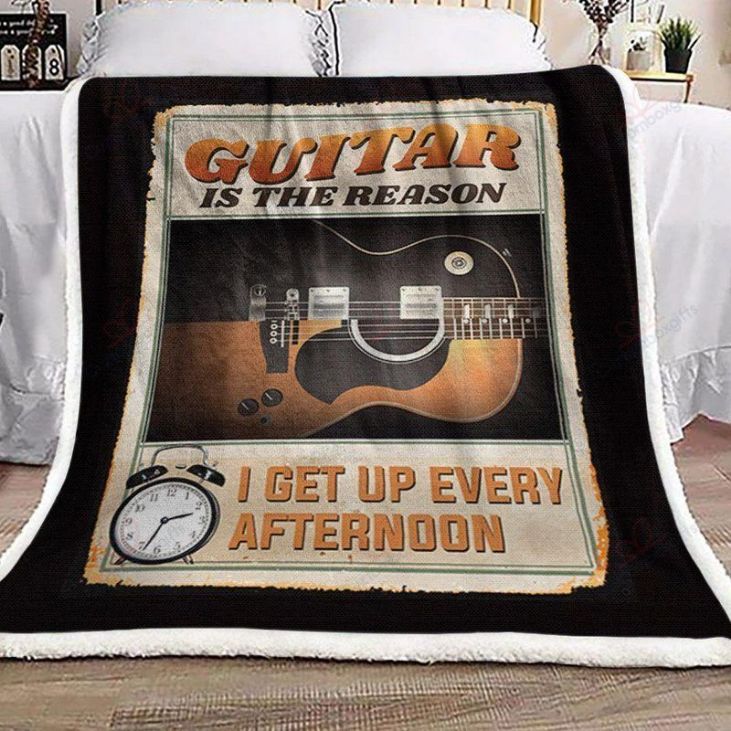 Guitar Is The Reason I Get Up Every Afternoon Premium Comfy Sofa Throw Blanket Guitar Is The Reason I Get Up Every Afternoon Premium Comfy Sofa Throw Blanket