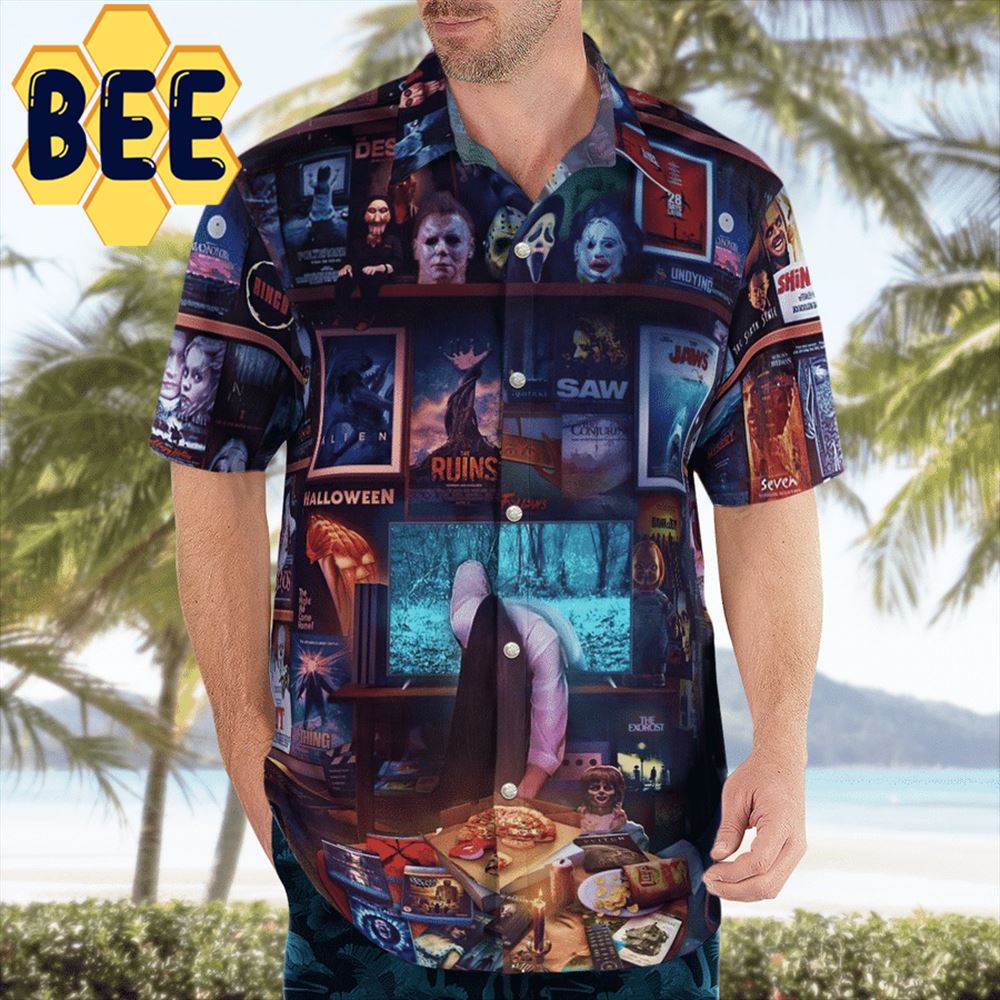 Halloween Horror Movies Hawaiian Shirt Halloween Horror Movies Hawaiian Shirt