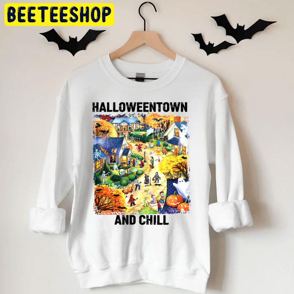 Halloweentown And Chill Art Unisex T-Shirt Halloweentown And Chill Art Unisex T-Shirt