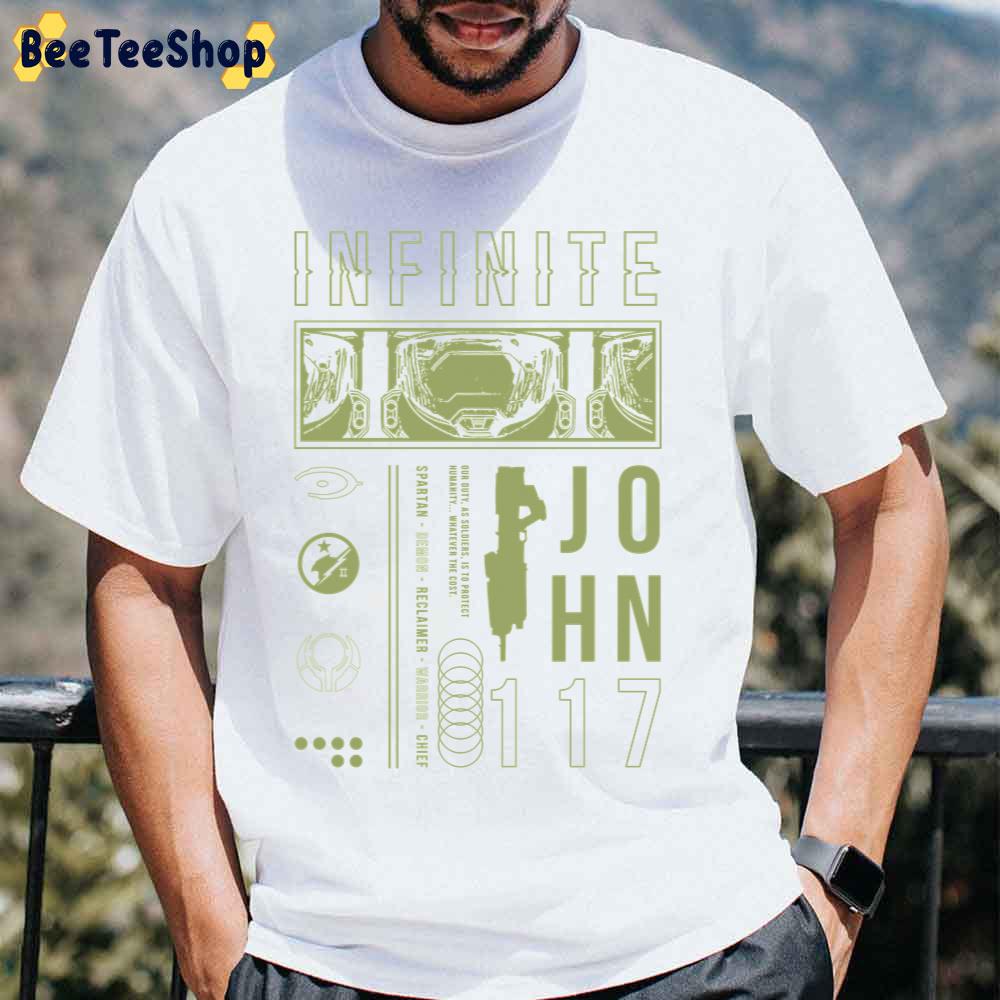 Halo Infinite Master Chief Aesthetic Game Unisex T-Shirt Halo Infinite Master Chief Aesthetic Game Unisex T-Shirt