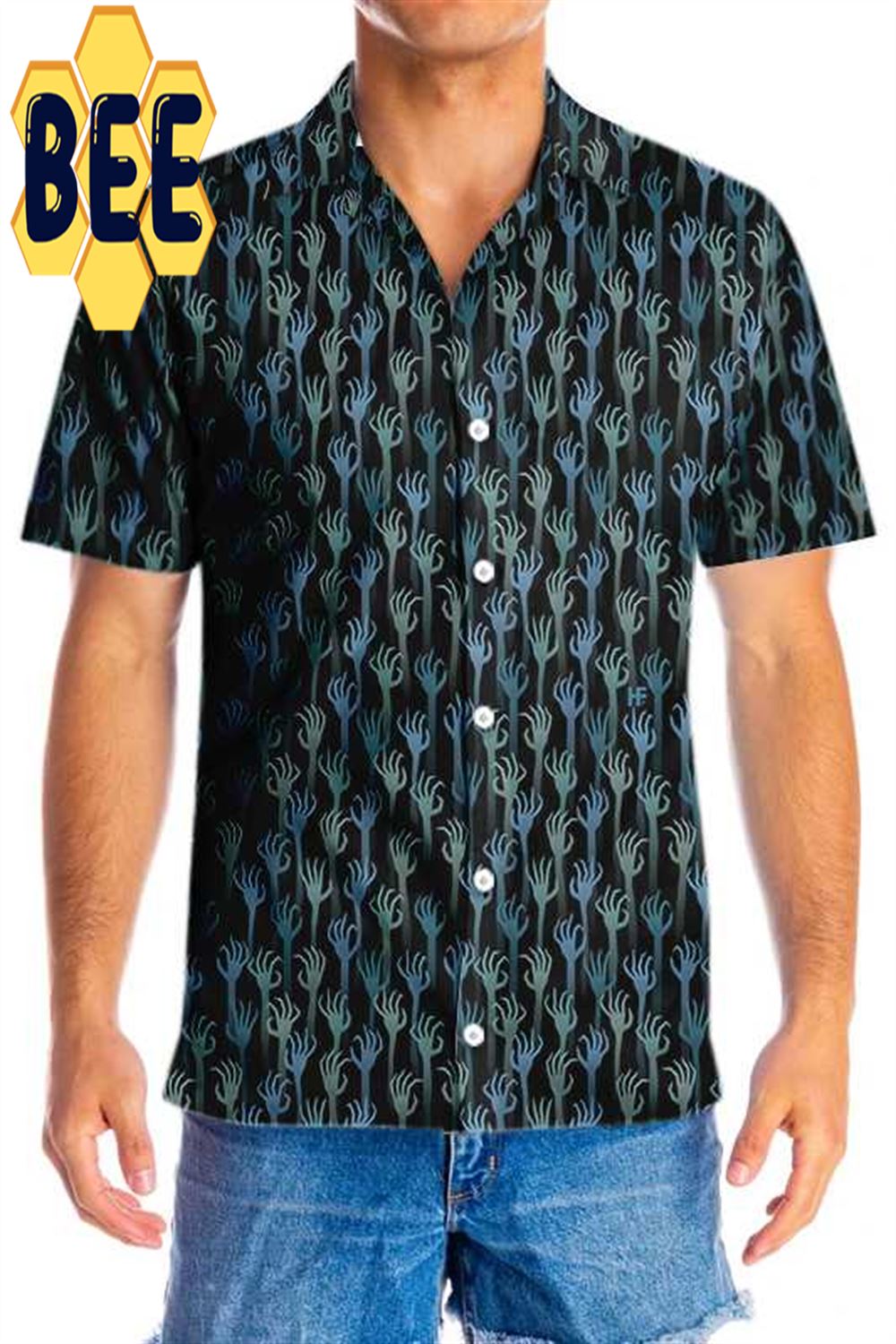 Hands Of The Dead Halloween Hawaiian Shirt Hands Of The Dead Halloween Hawaiian Shirt