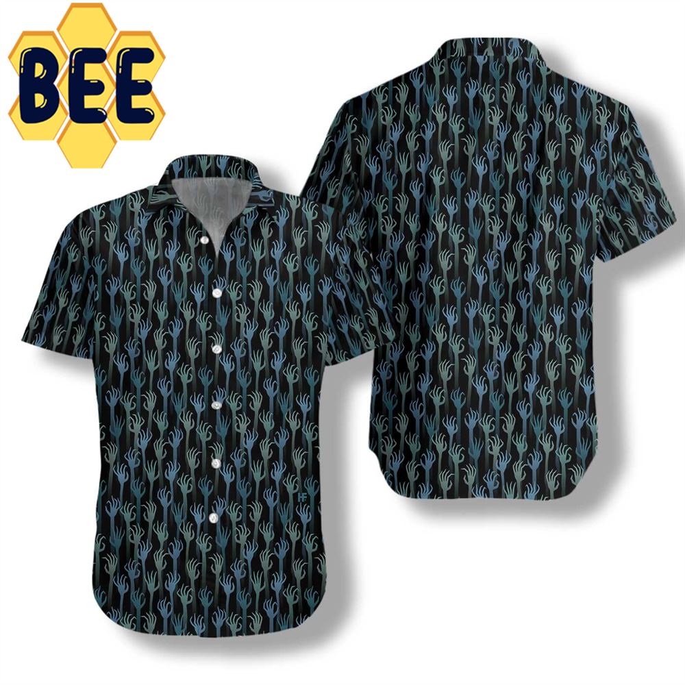 Hands Of The Dead Halloween Hawaiian Shirt Hands Of The Dead Halloween Hawaiian Shirt