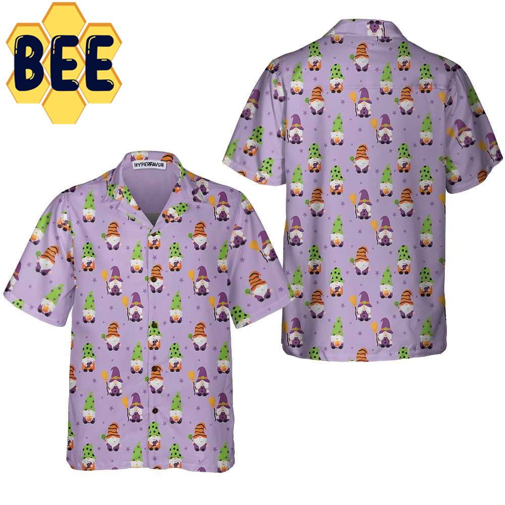 Happy Halloween Gnomes Hawaiian Shirt Happy Halloween Gnomes Hawaiian Shirt