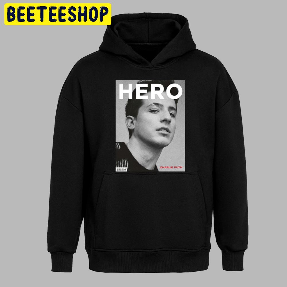 Hero Charlie Puth Black White Art Unisex T-Shirt Hero Charlie Puth Black White Art Unisex T-Shirt
