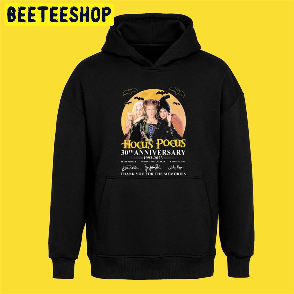 Hocus Pocus 30th Anniversary 1993 2023 Signatures Thank You For The Memories Unisex T-Shirt Hocus Pocus 30th Anniversary 1993 2023 Signatures Thank You For The Memories Unisex T-Shirt
