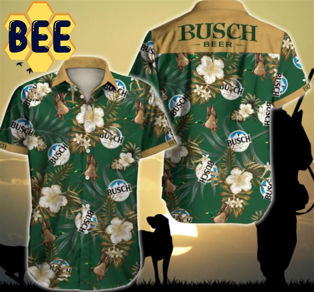 Hunting Mallard Busch Light Beer Hawaiian Shirt Hunting Mallard Busch Light Beer Hawaiian Shirt