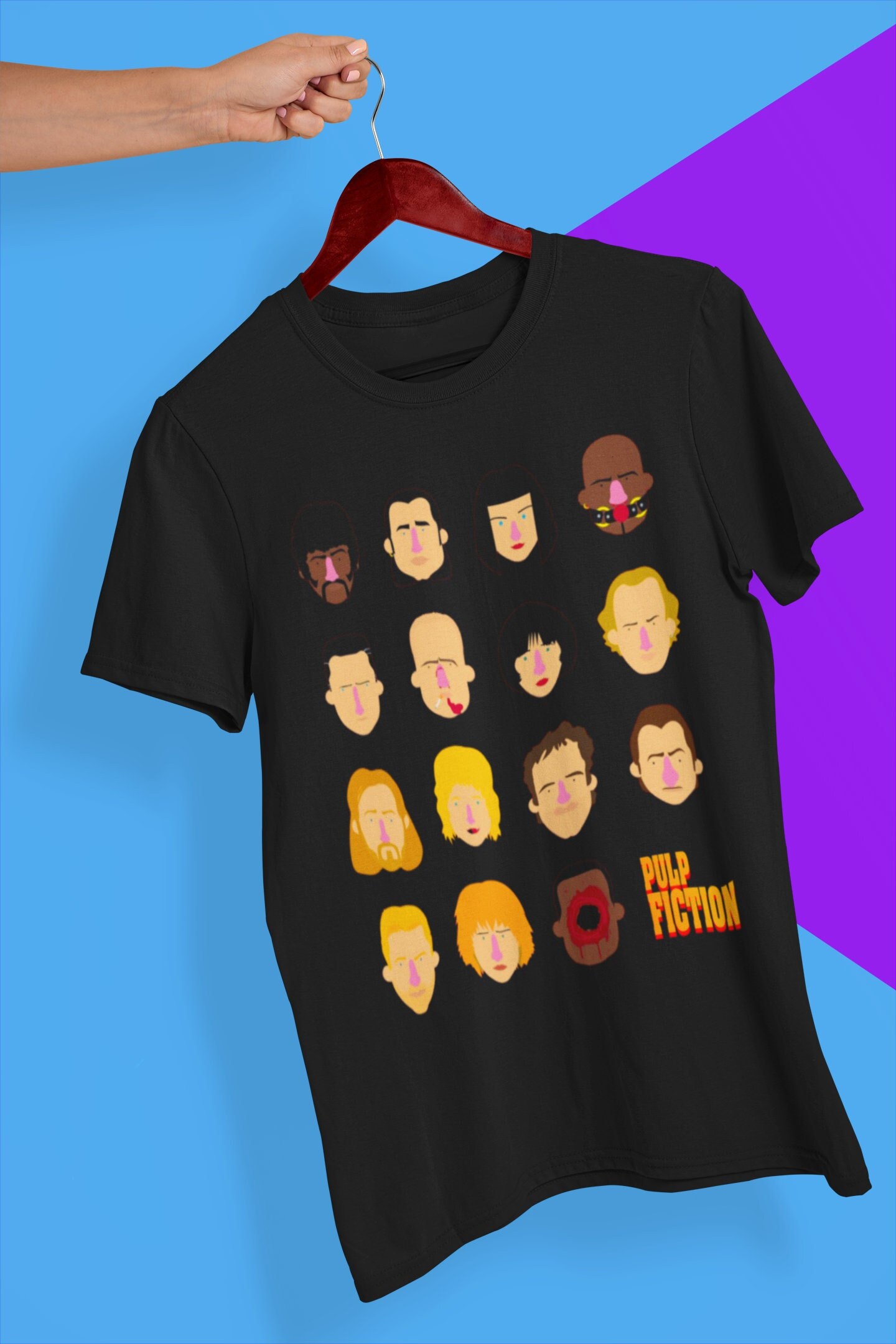 Icon Characters Pulp Fiction Halloween Unisex T-Shirt Icon Characters Pulp Fiction Halloween Unisex T-Shirt