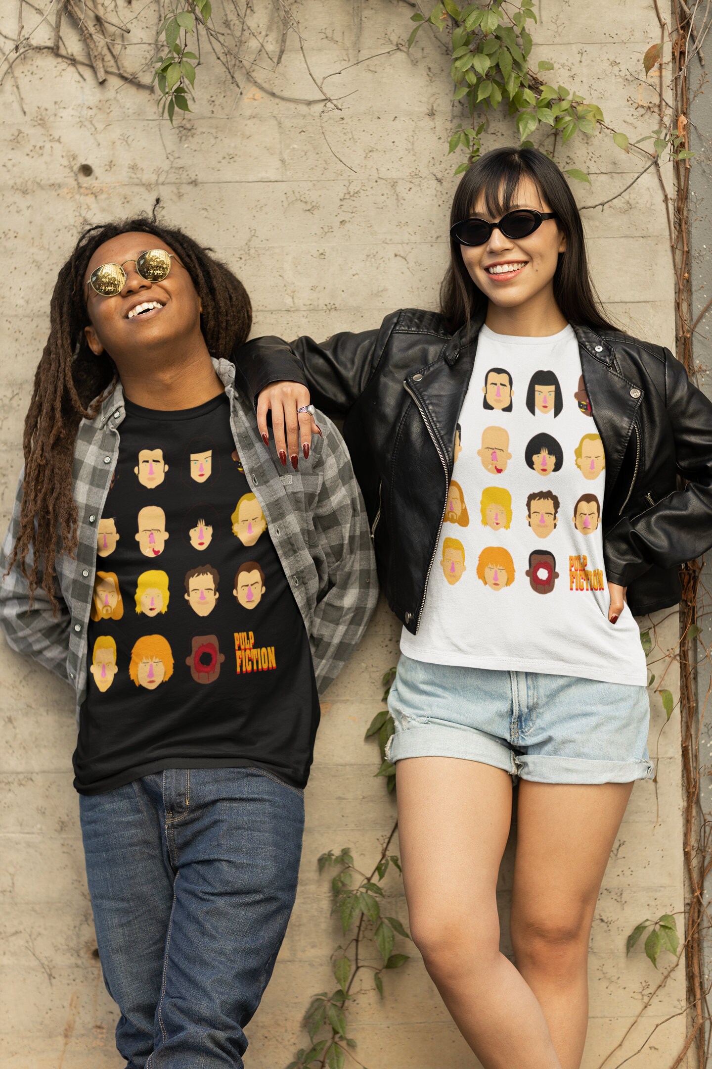 Icon Characters Pulp Fiction Halloween Unisex T-Shirt Icon Characters Pulp Fiction Halloween Unisex T-Shirt