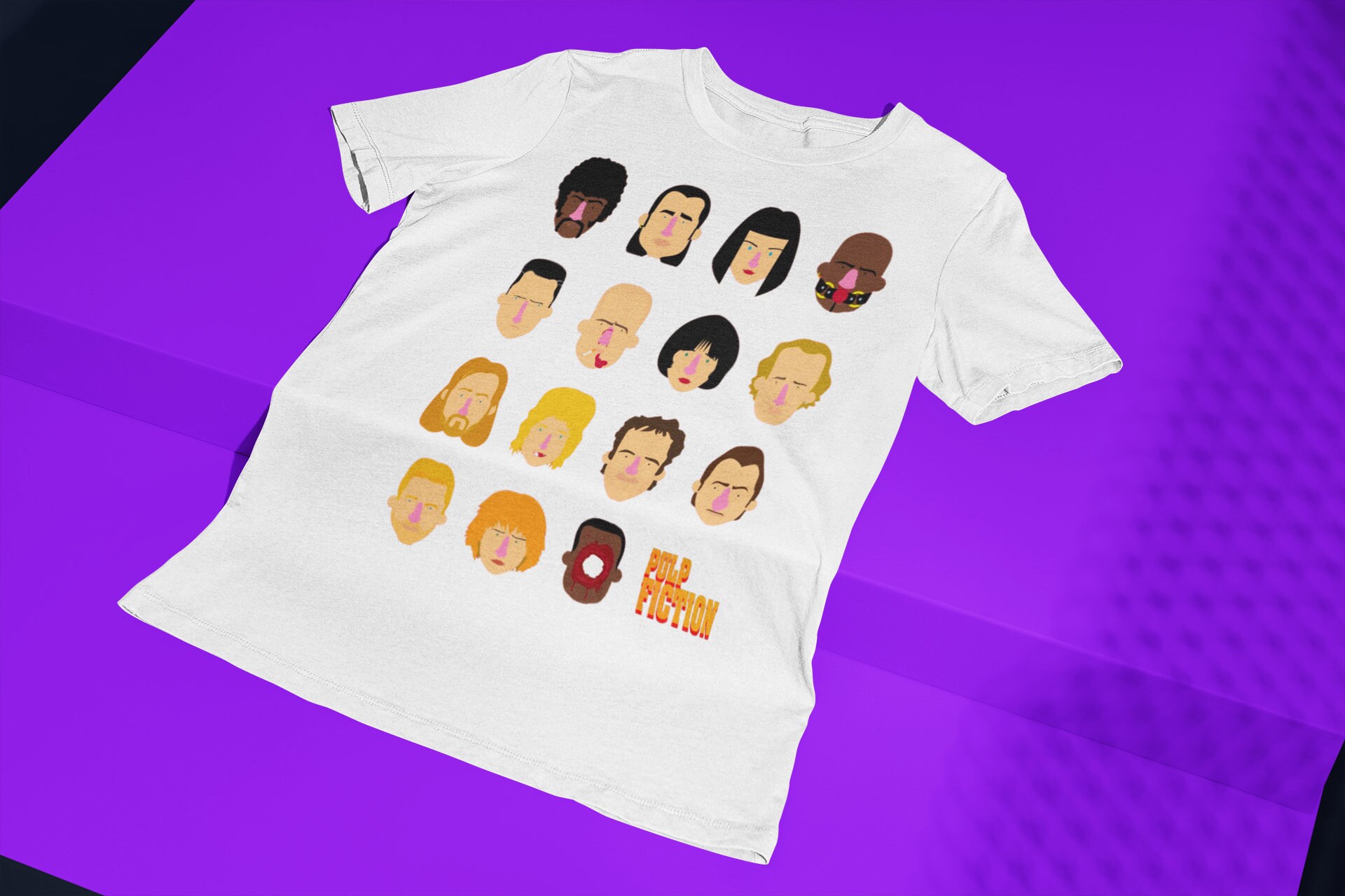 Icon Characters Pulp Fiction Halloween Unisex T-Shirt Icon Characters Pulp Fiction Halloween Unisex T-Shirt