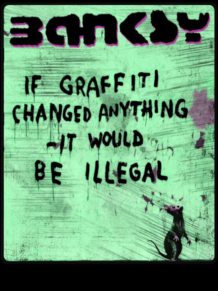 If Graffiti Changer Anythings It Would Be Illegal Banksy Street Art Halloween Unisex T-Shirt If Graffiti Changer Anythings It Would Be Illegal Banksy Street Art Halloween Unisex T-Shirt