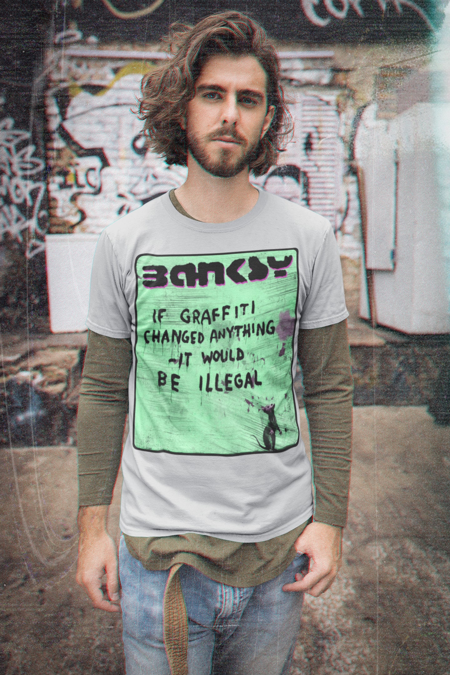 If Graffiti Changer Anythings It Would Be Illegal Banksy Street Art Halloween Unisex T-Shirt If Graffiti Changer Anythings It Would Be Illegal Banksy Street Art Halloween Unisex T-Shirt