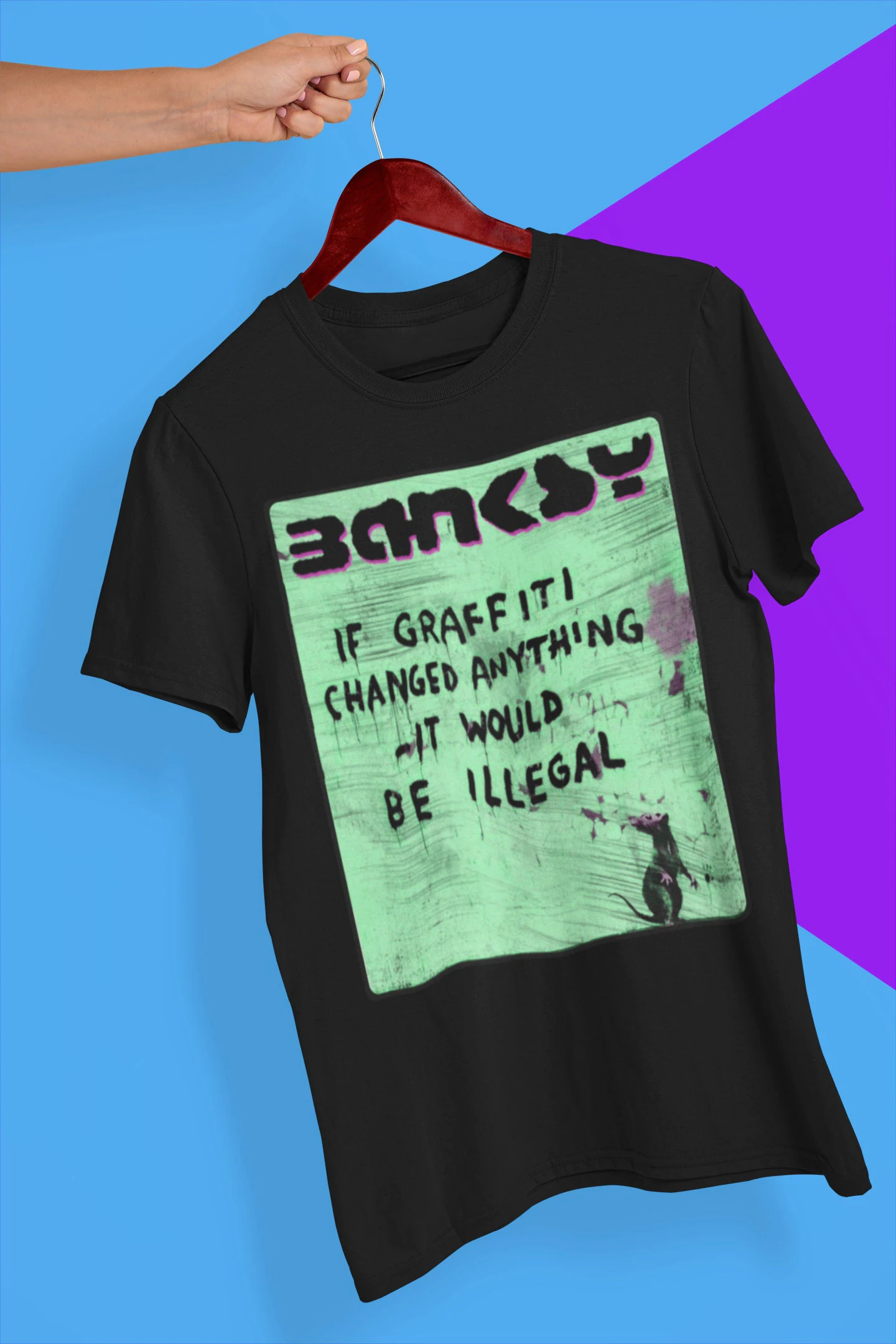 If Graffiti Changer Anythings It Would Be Illegal Banksy Street Art Halloween Unisex T-Shirt If Graffiti Changer Anythings It Would Be Illegal Banksy Street Art Halloween Unisex T-Shirt