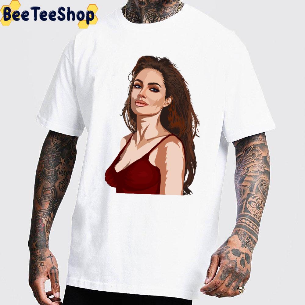 Illustration Angelina Jolie Unisex T-Shirt Illustration Angelina Jolie Unisex T-Shirt