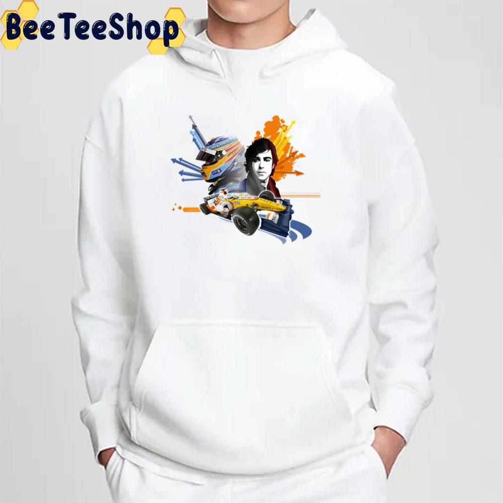 Illustration Fernando Alonso Art Racing Unisex T-Shirt Illustration Fernando Alonso Art Racing Unisex T-Shirt