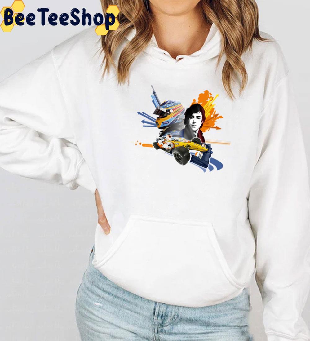 Illustration Fernando Alonso Art Racing Unisex T-Shirt Illustration Fernando Alonso Art Racing Unisex T-Shirt